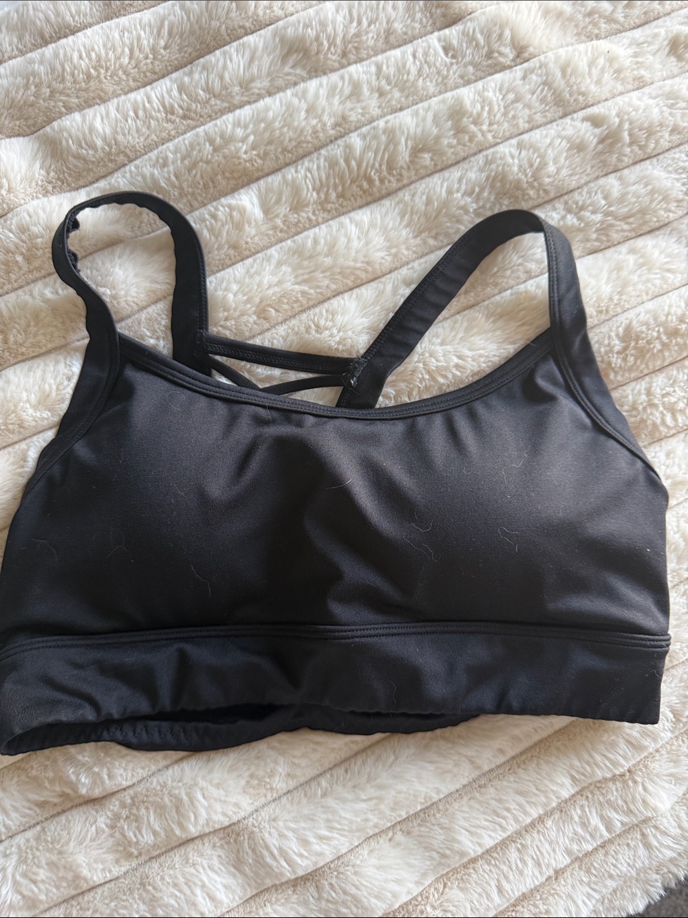 Marika Black Seamless Strappy Sports Bralette